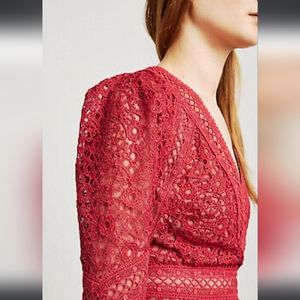 BCBG MaxAzria red maxi dress